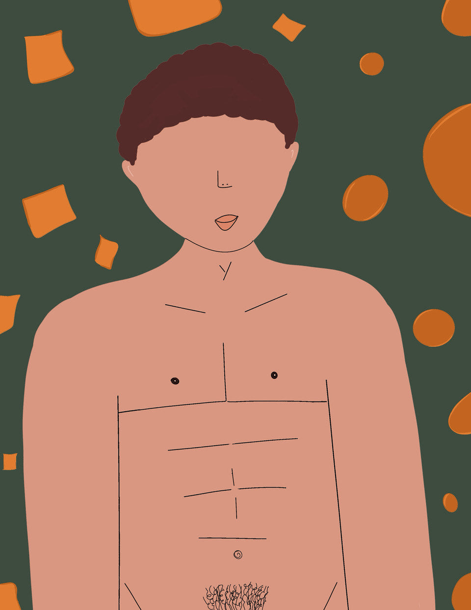 Nudo e vero - Stampa artistica illustrata