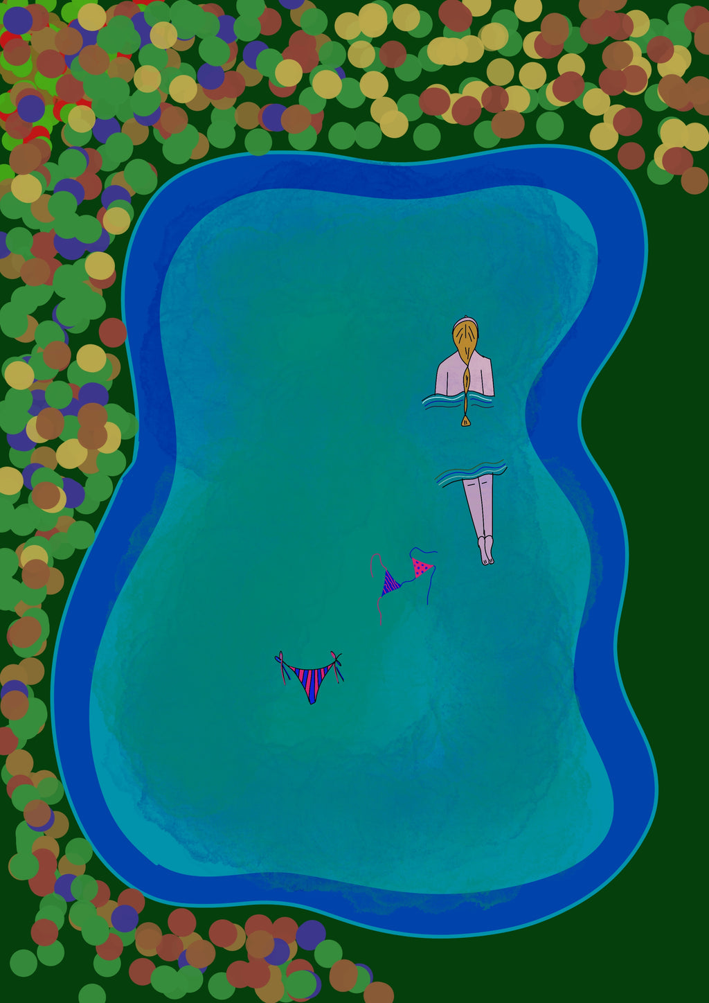 Senza veli - Stampa artistica illustrata