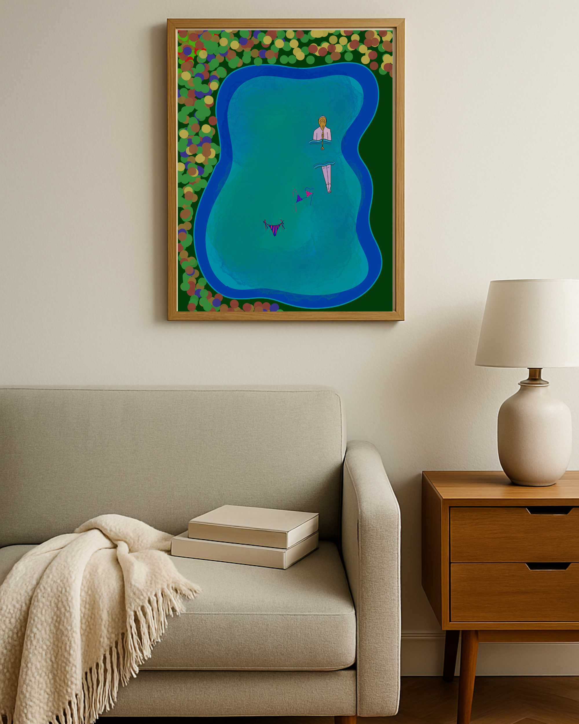 Senza veli - Stampa artistica illustrata