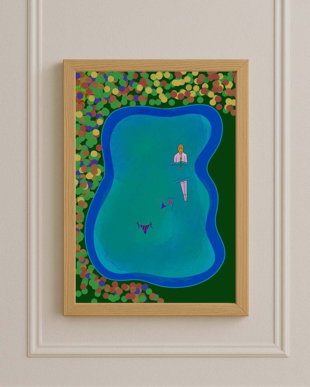 Senza veli - Stampa artistica illustrata